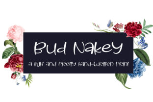 Bud Nakey: A Handwritten Script for Branding Projects