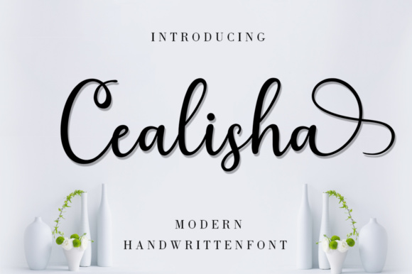 Cealisha: A Modern Handwritten Font for Digital Design