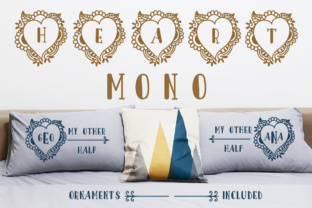 Heart Monogram: A Beautiful Font for Handmade Creators