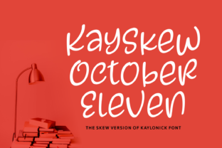 Kayskew October Eleven: A Modern Script Font for Dynamic Digital Design