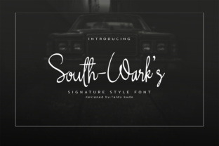 South-Wark s: A Modern Script Font for Digital Design
