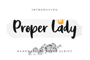 The Proper Lady Font: A Romantic Handwritten Script for Feminine Branding